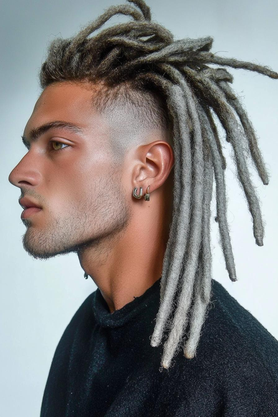 Bold Dreadlocks Undercut Style