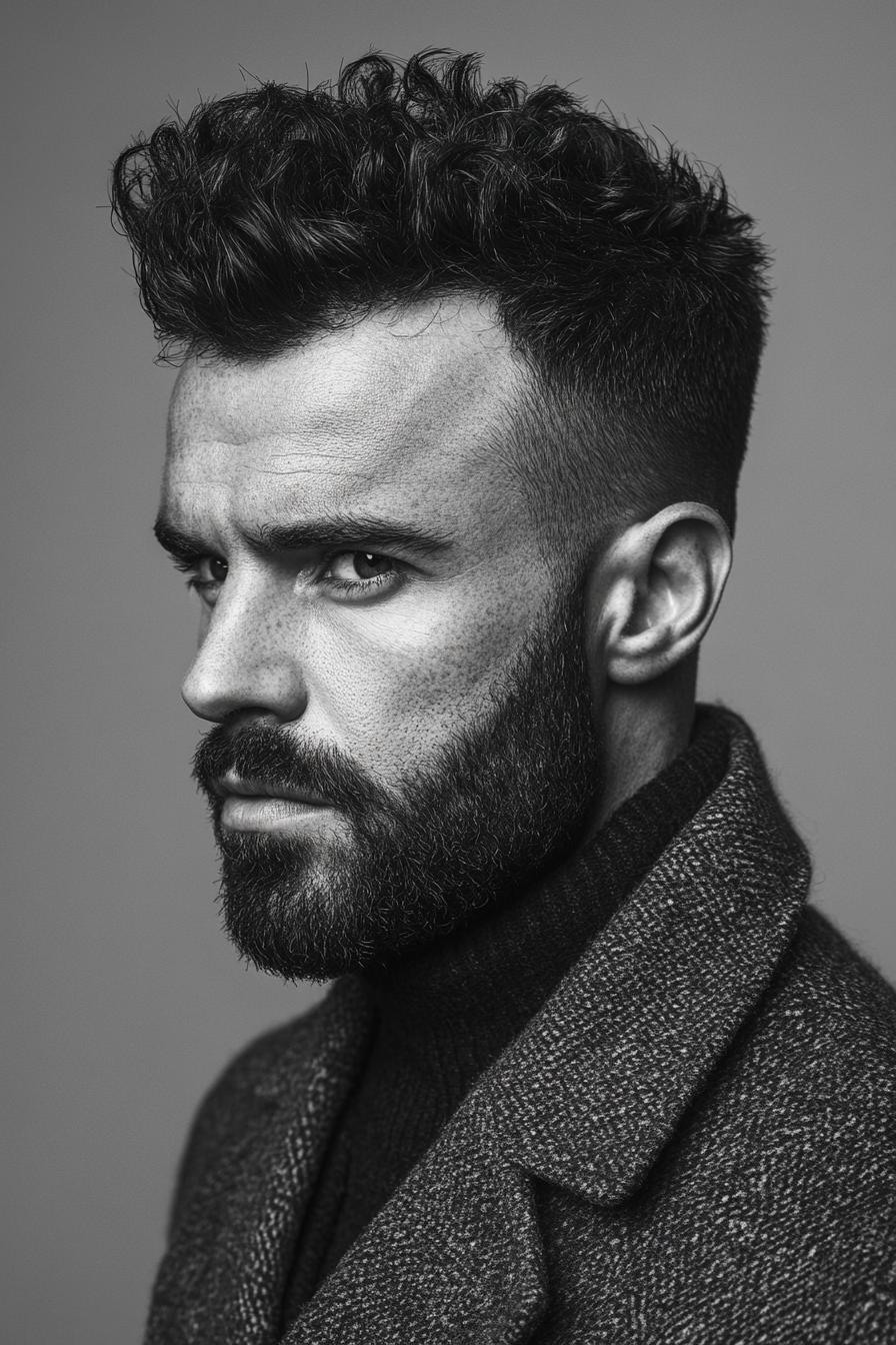 Modern Textured Quiff Undercut