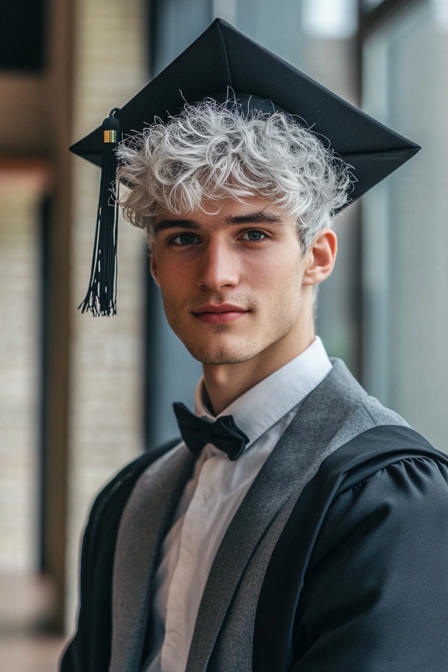 Platinum Curls in Style