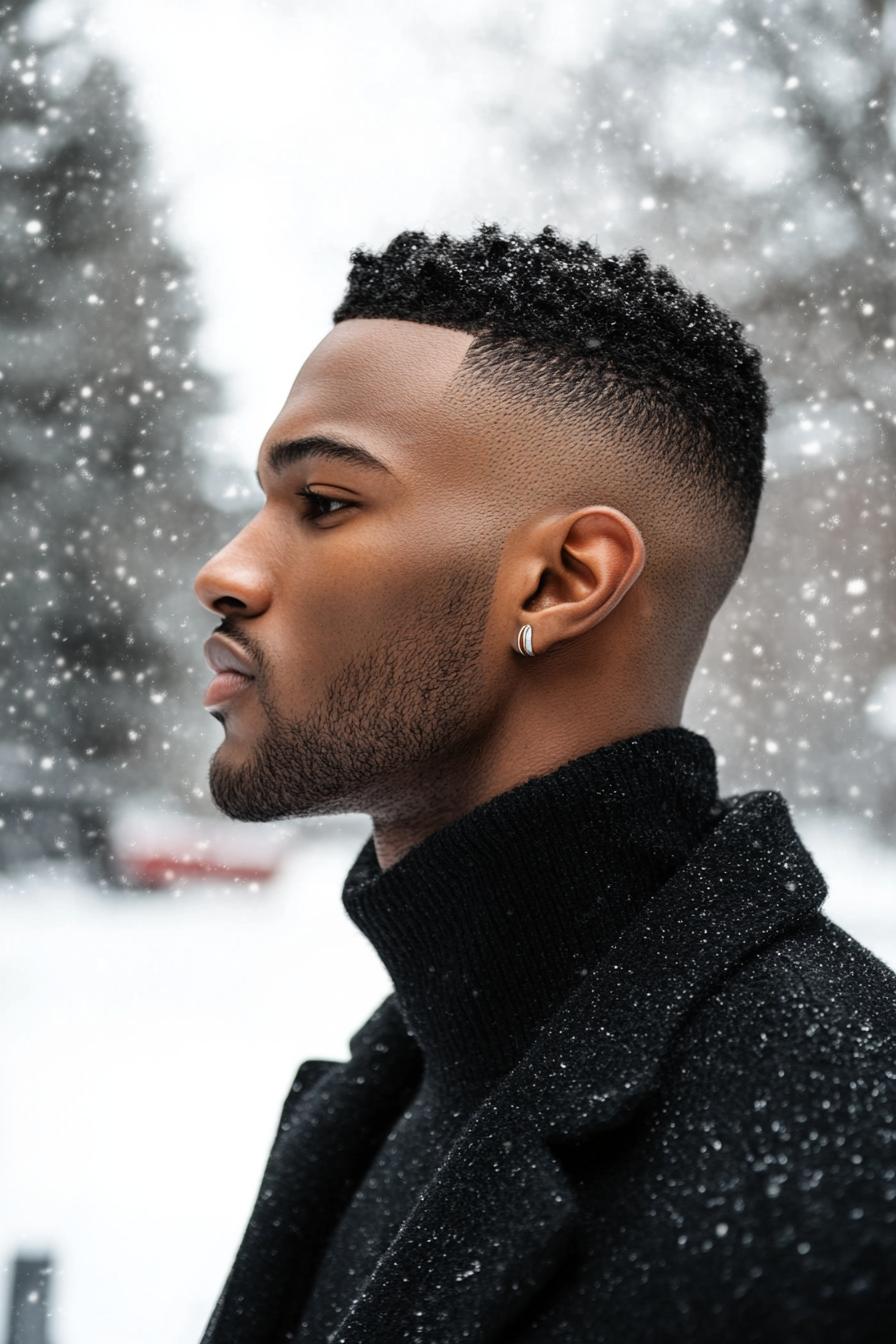 Textured Curls Fresh Fade