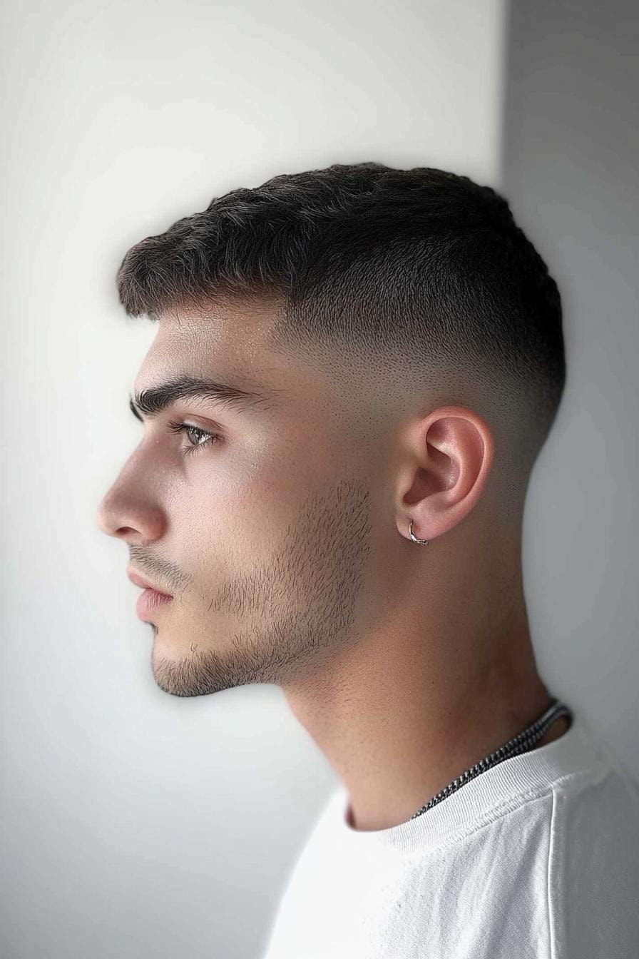 Textured Fade Haircut Style