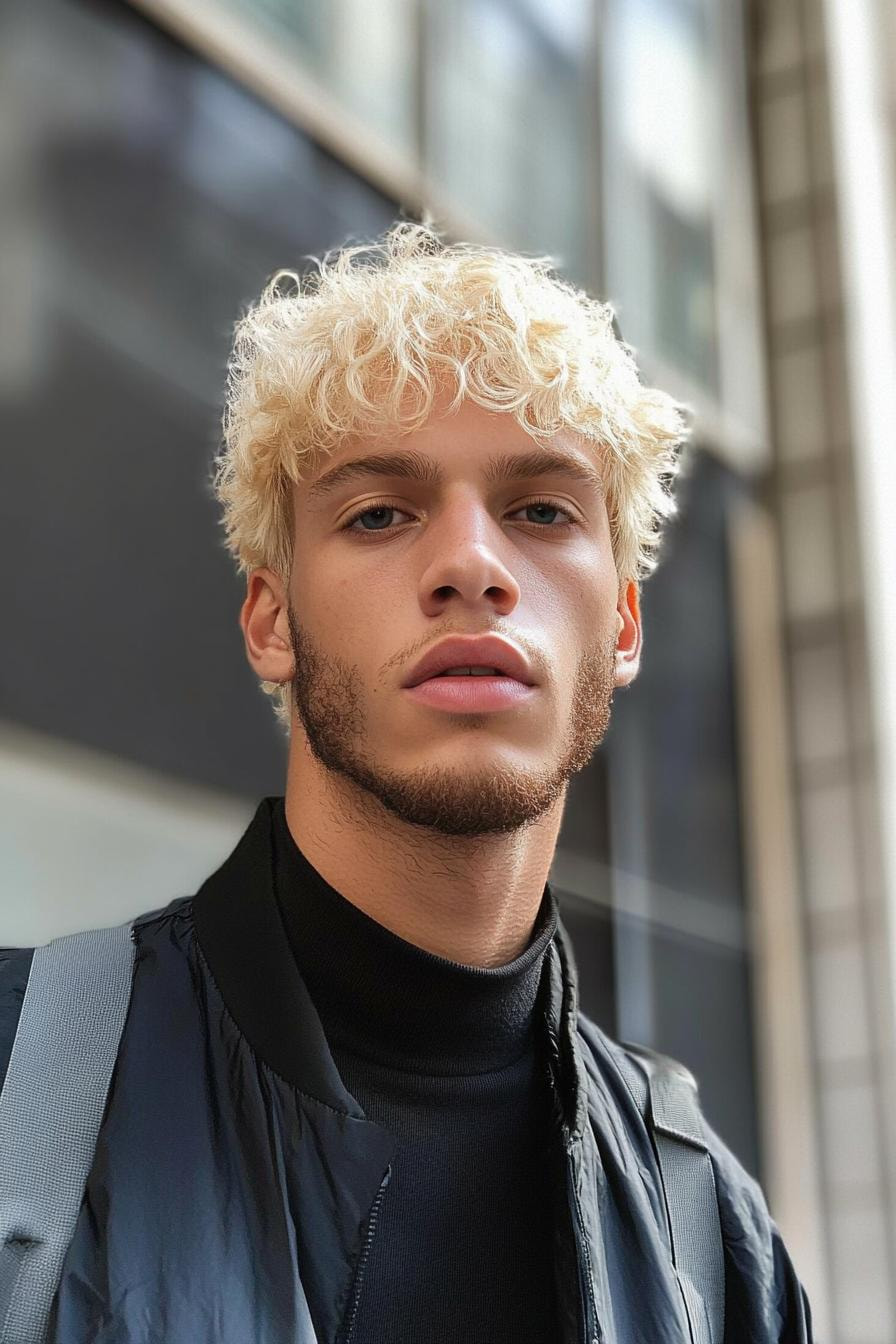 Blonde Curls Bearded Vibes