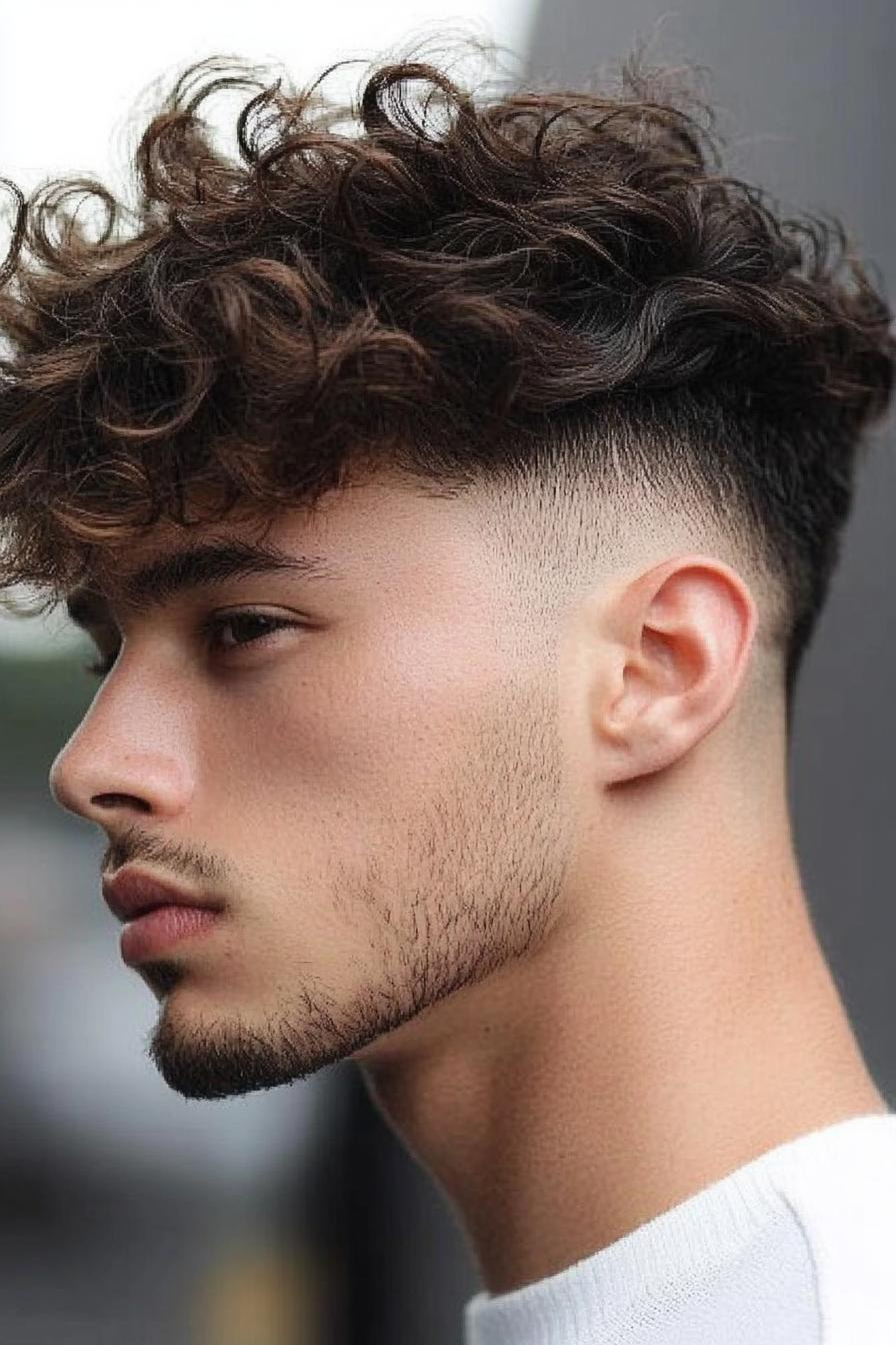 Bold Curls Fresh Fade