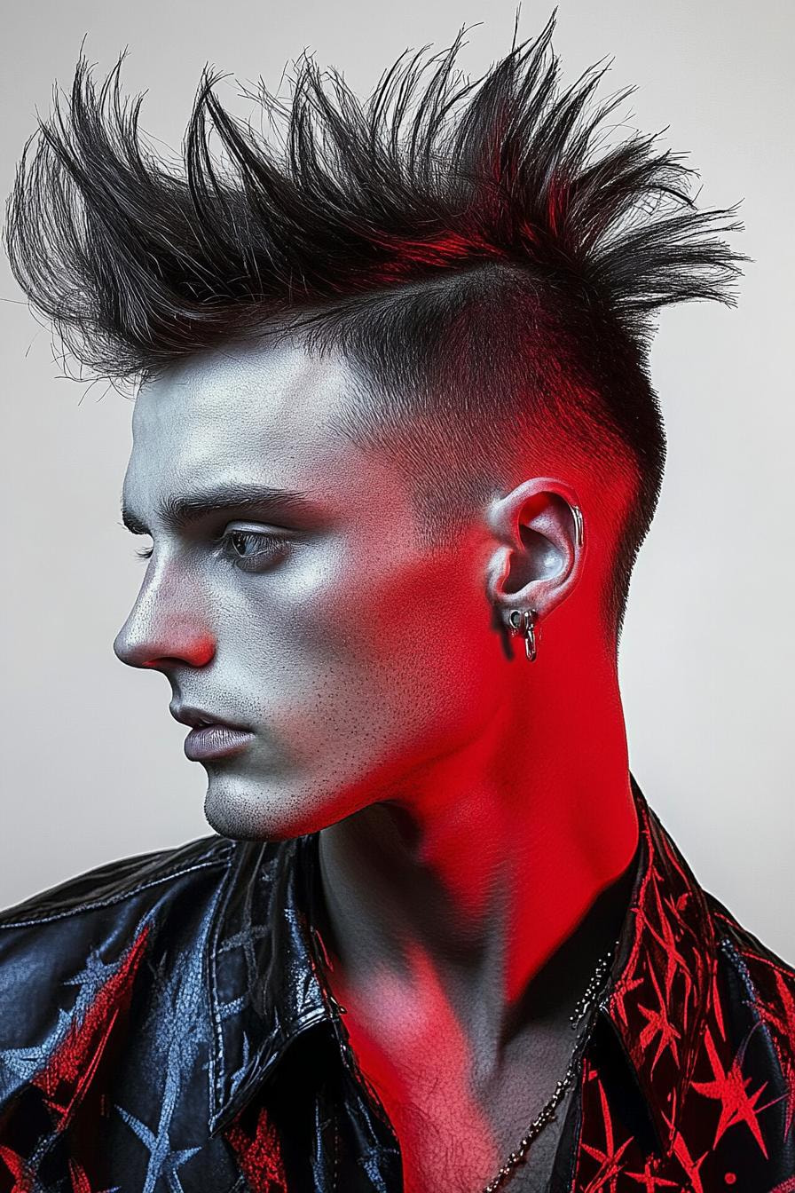 Bold Spiky Mohawk Style