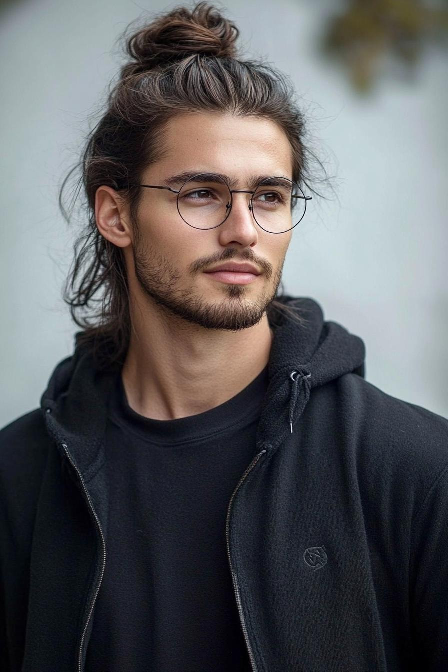 Chill Half-Up Man Bun