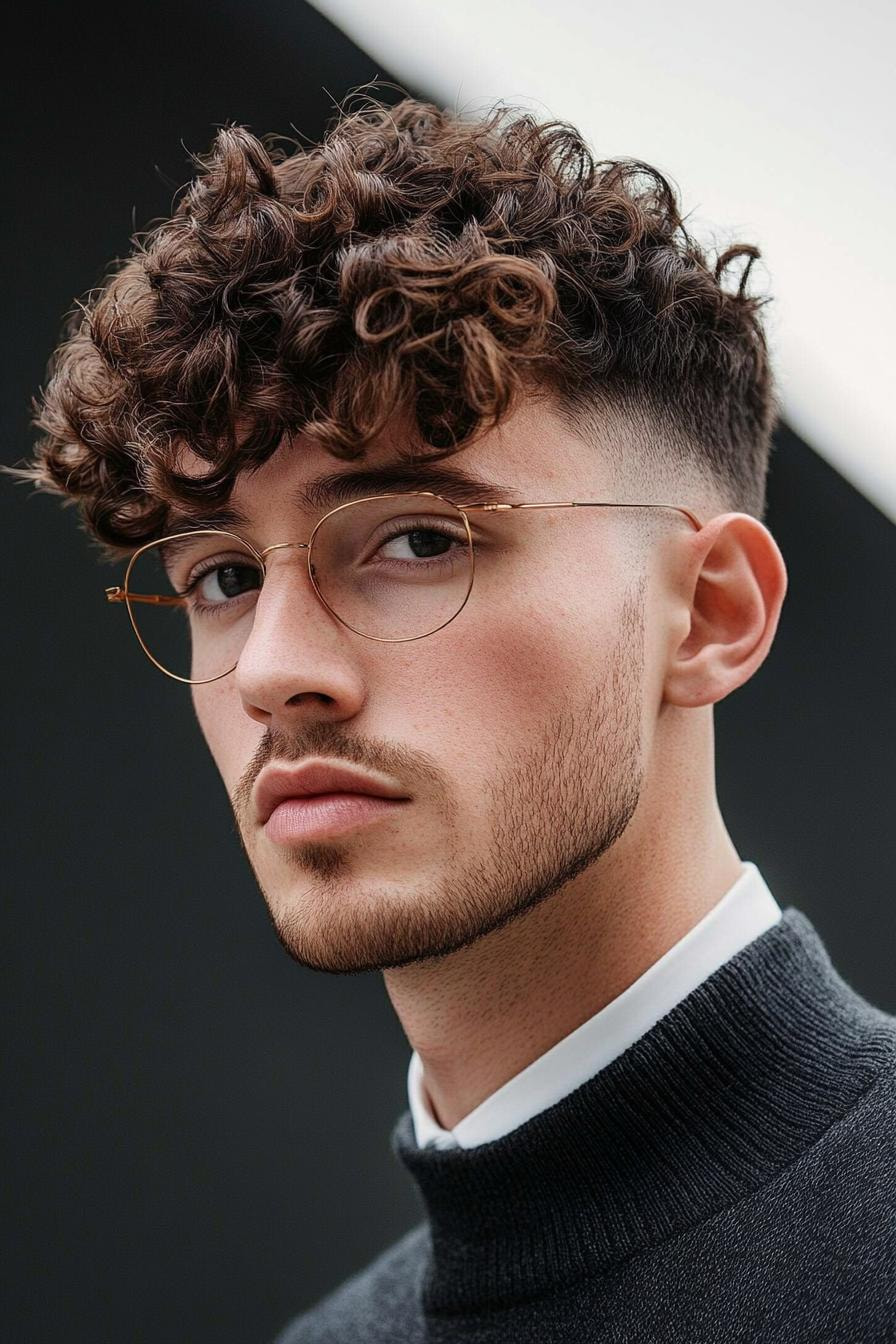 Curly Style Fresh Fade