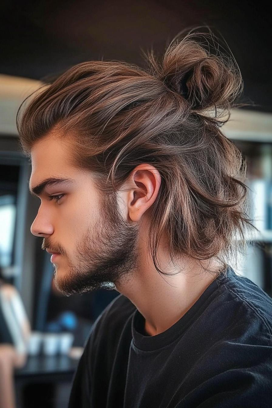 Messy Man Bun Vibes