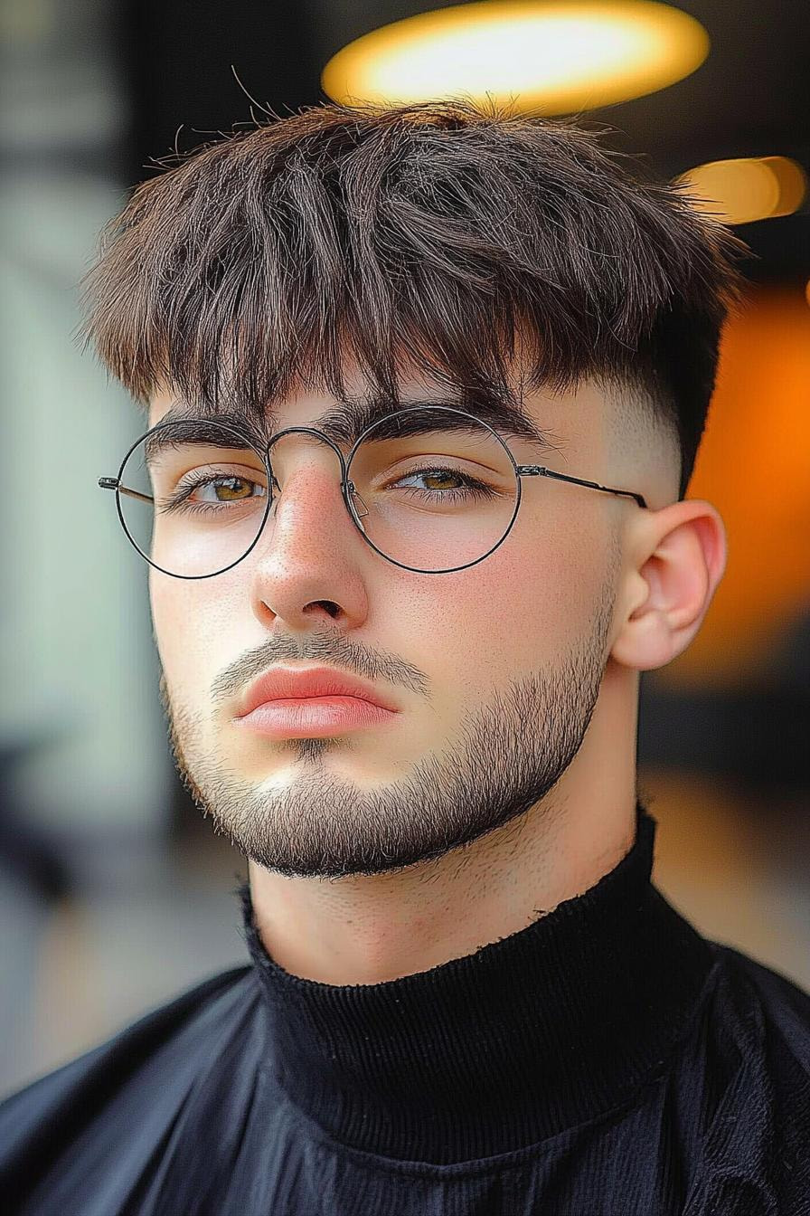 Modern Choppy Fringe Fade