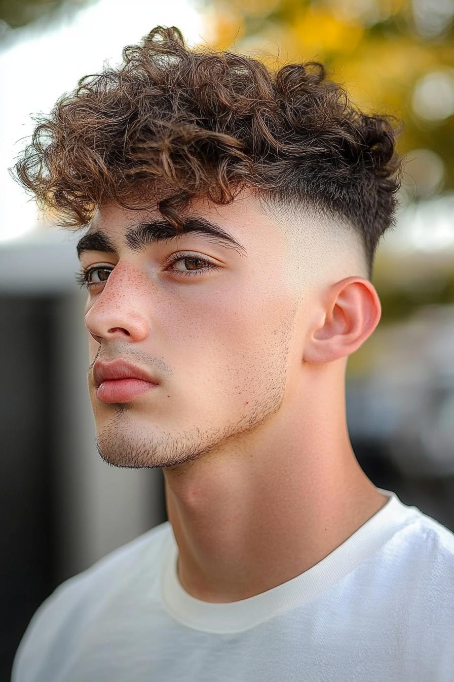 Modern Curls with Fade