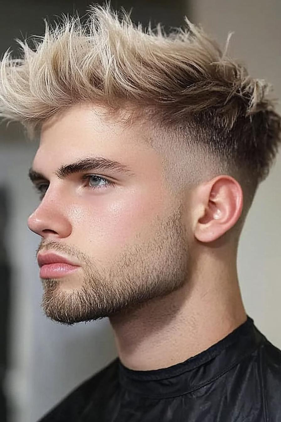 Modern Messy Fade Look