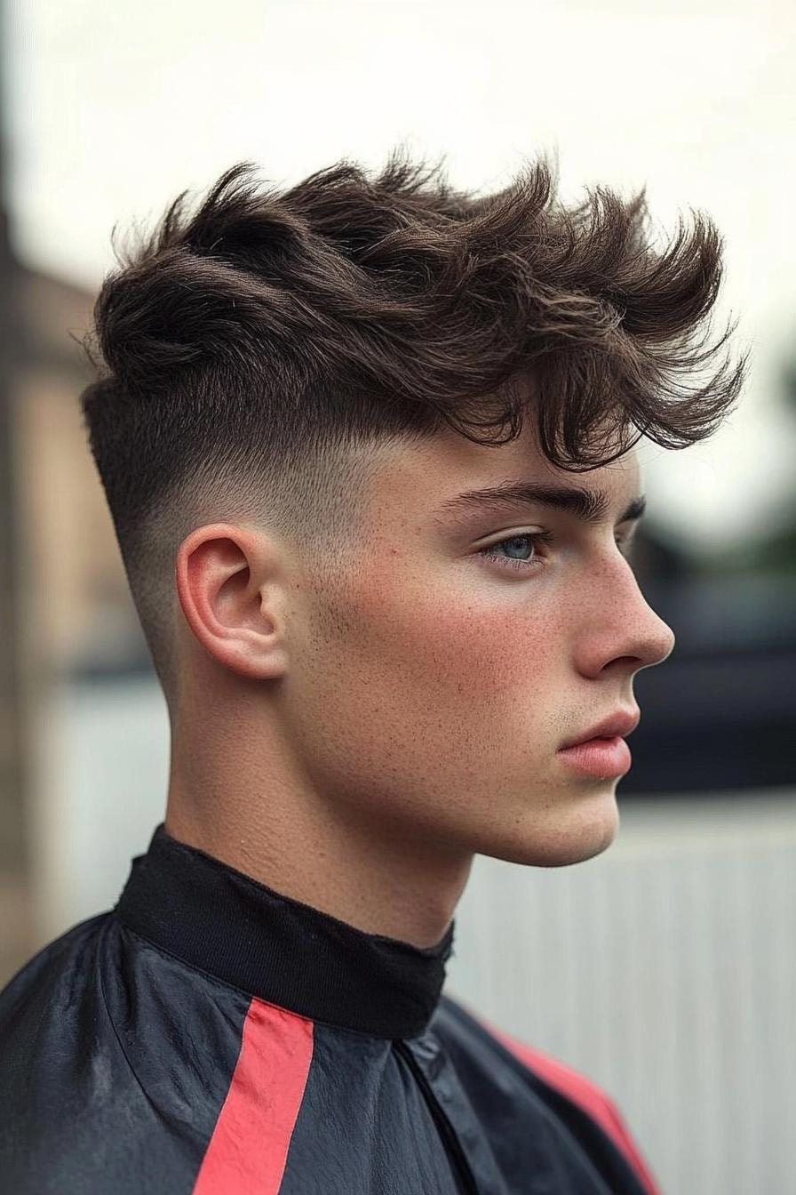 Modern Messy Fade Style