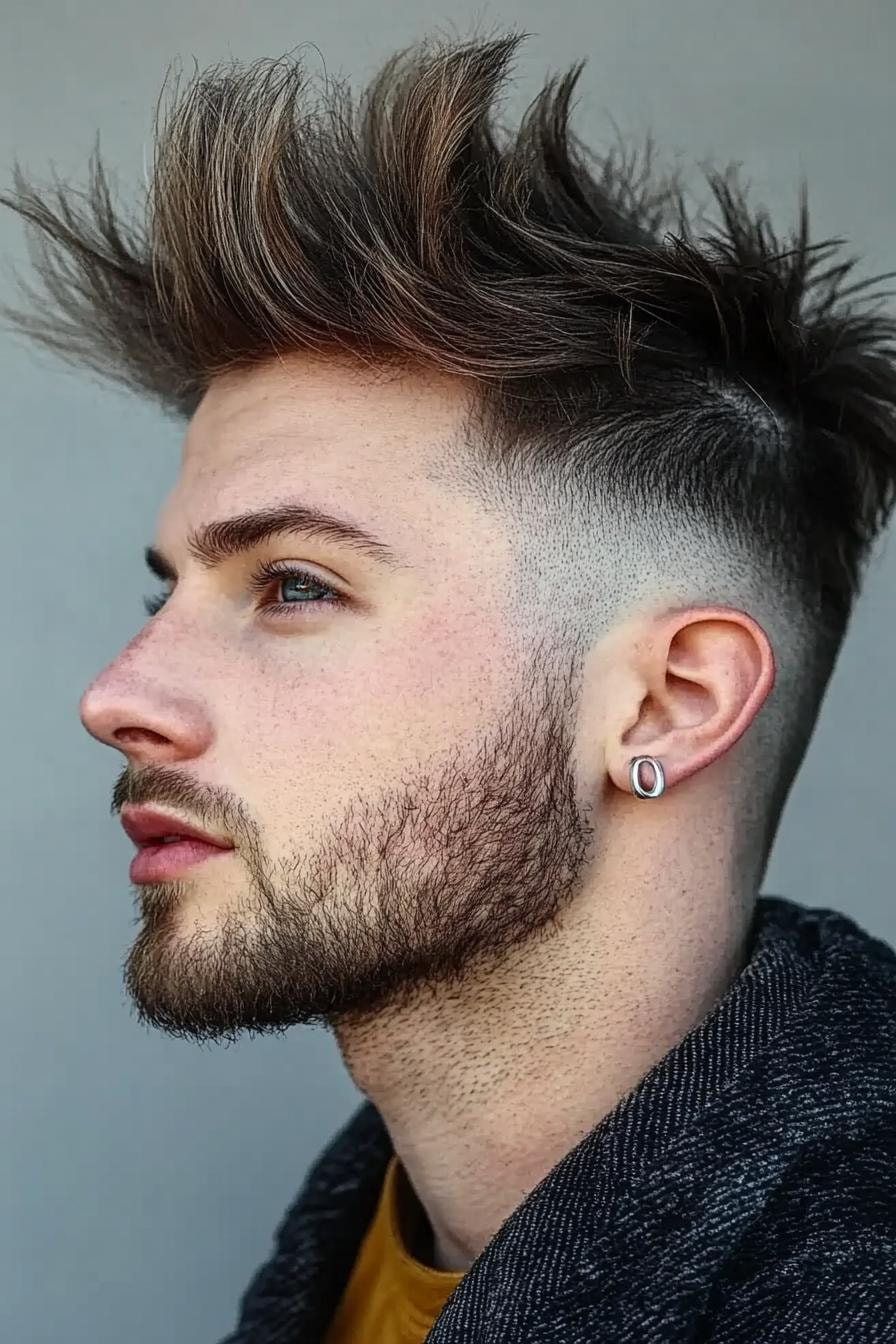 Modern Spiky Fade Style