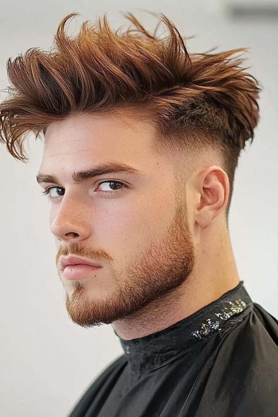 Modern Spiky Fade Style