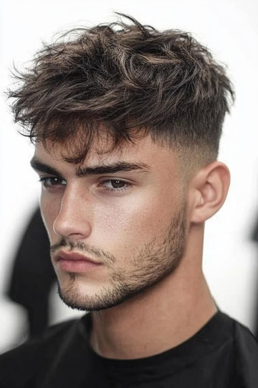 Modern Tousled Fade Style