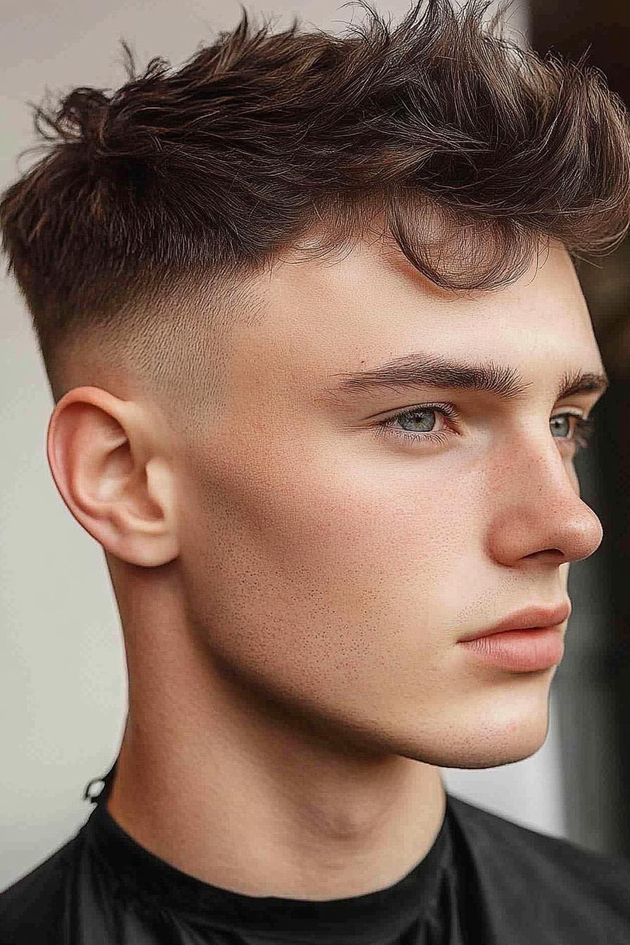 Modern Tousled Fade Style