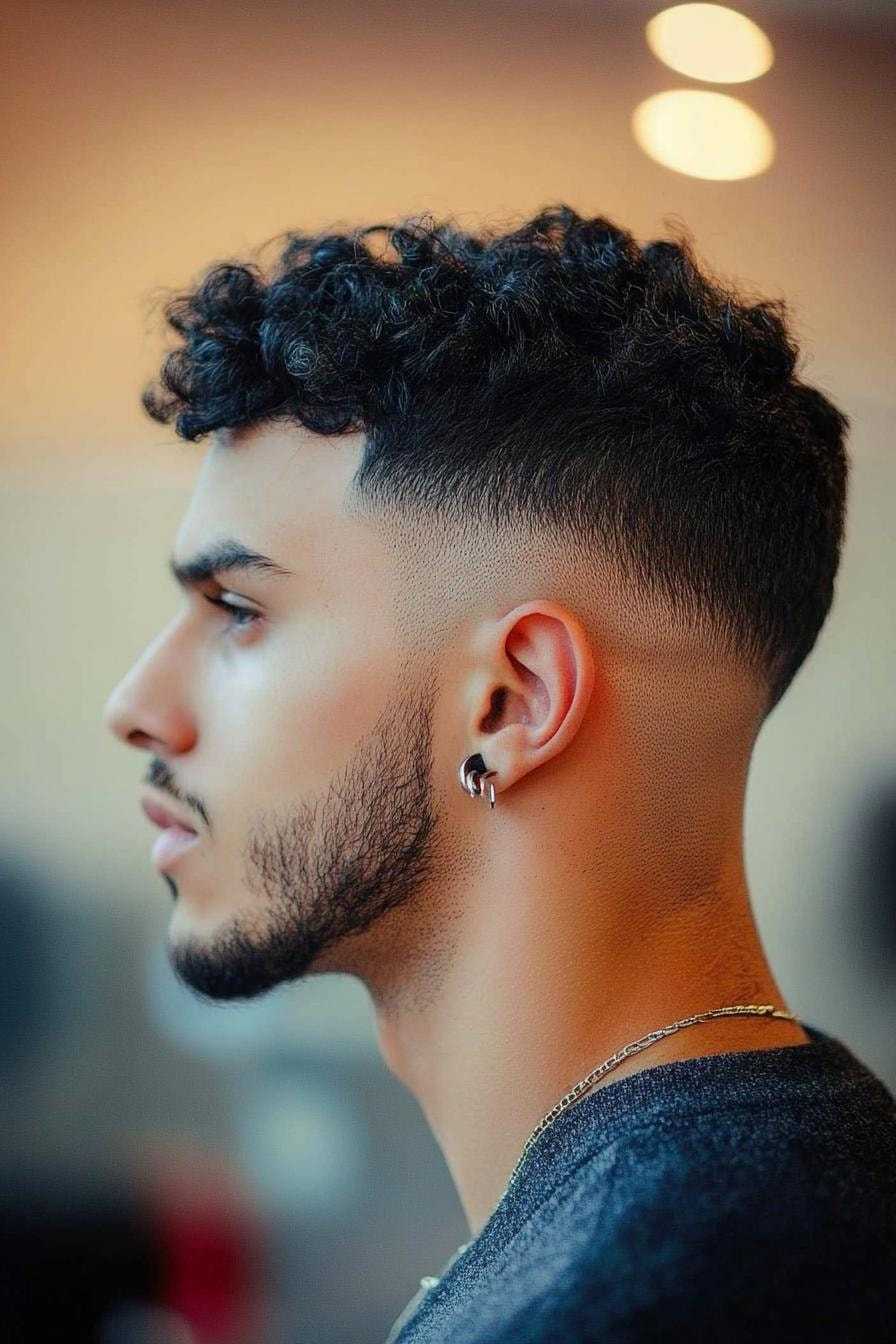 Sharp Fade Modern Curls