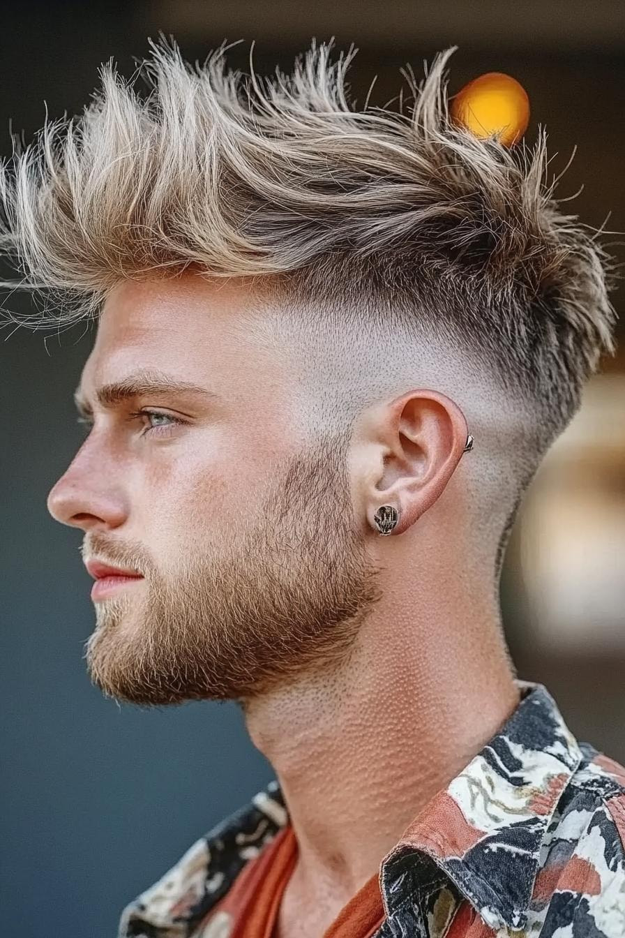 Spiky Style Skin Fade