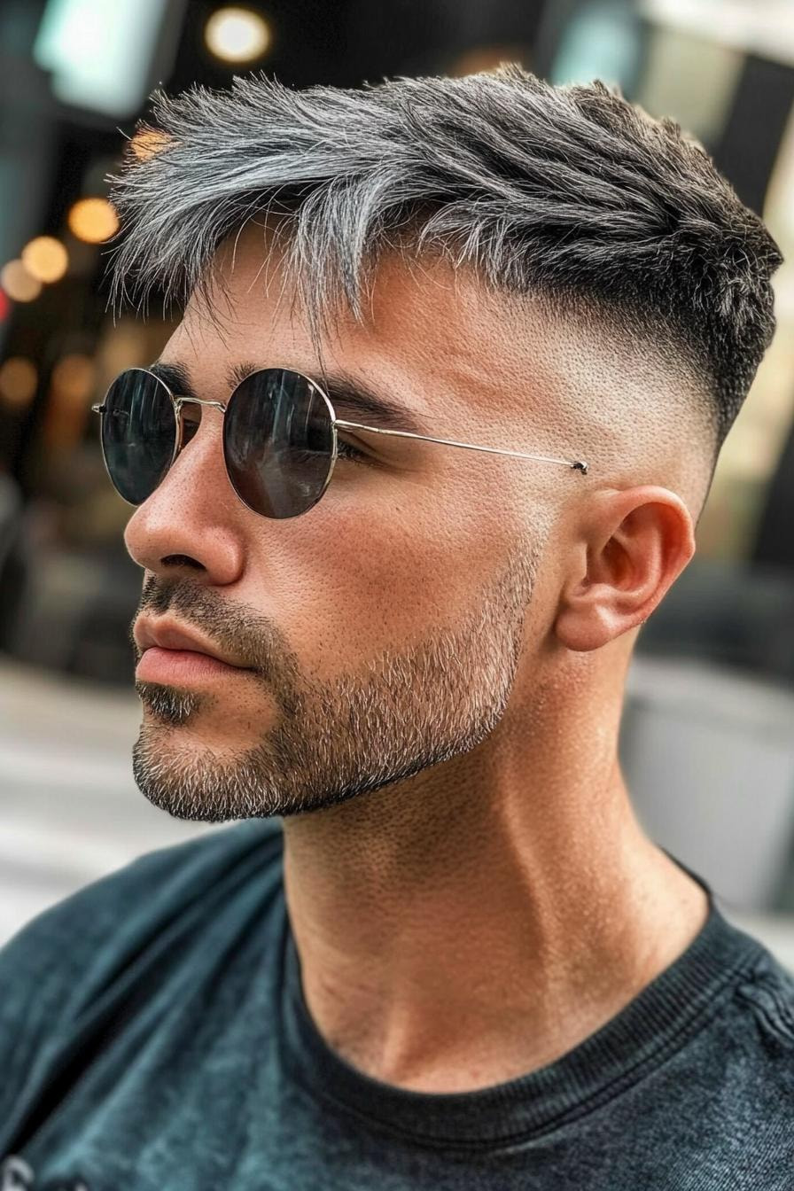 Textured Style with Bold Fade