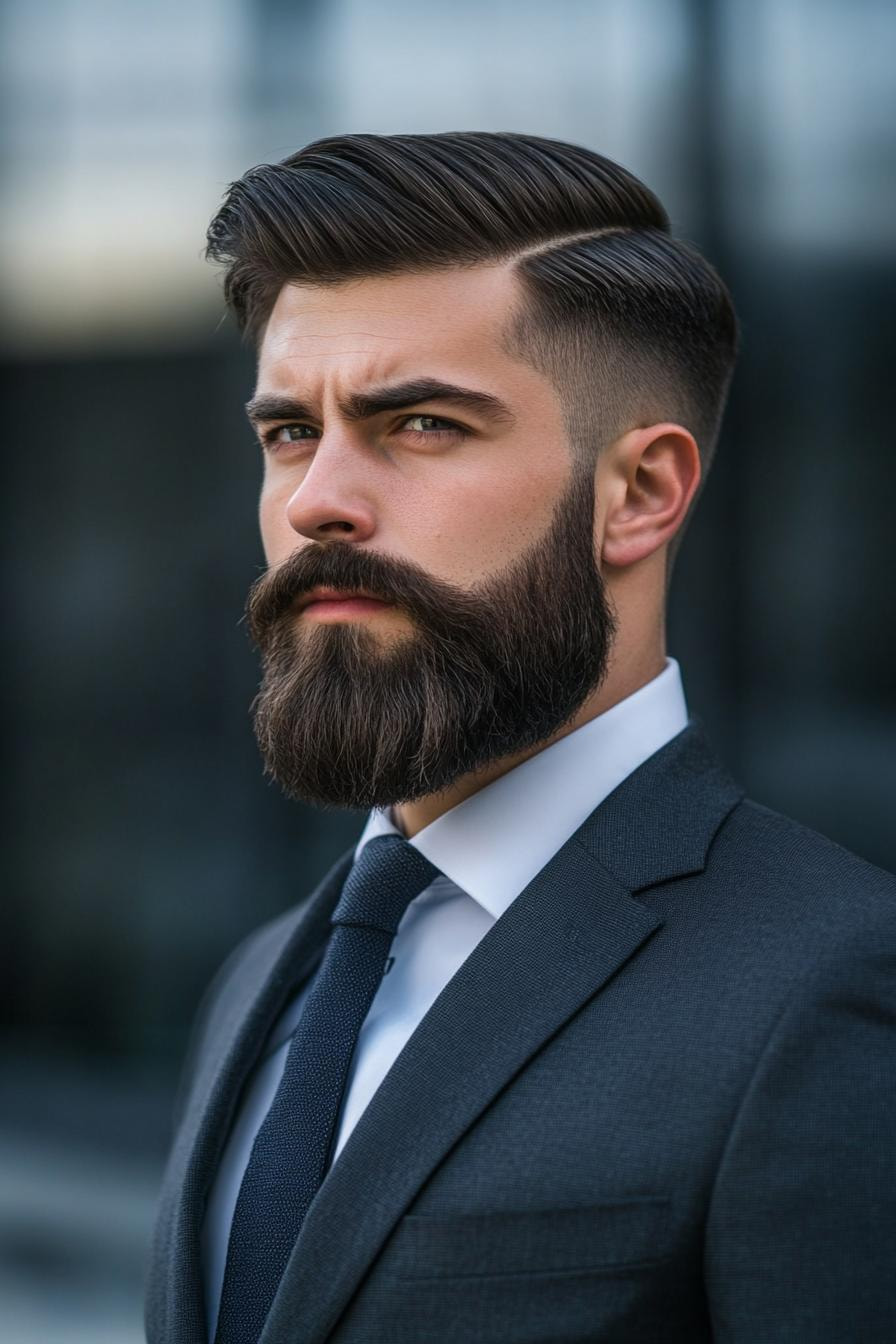 Timeless Undercut and Beard