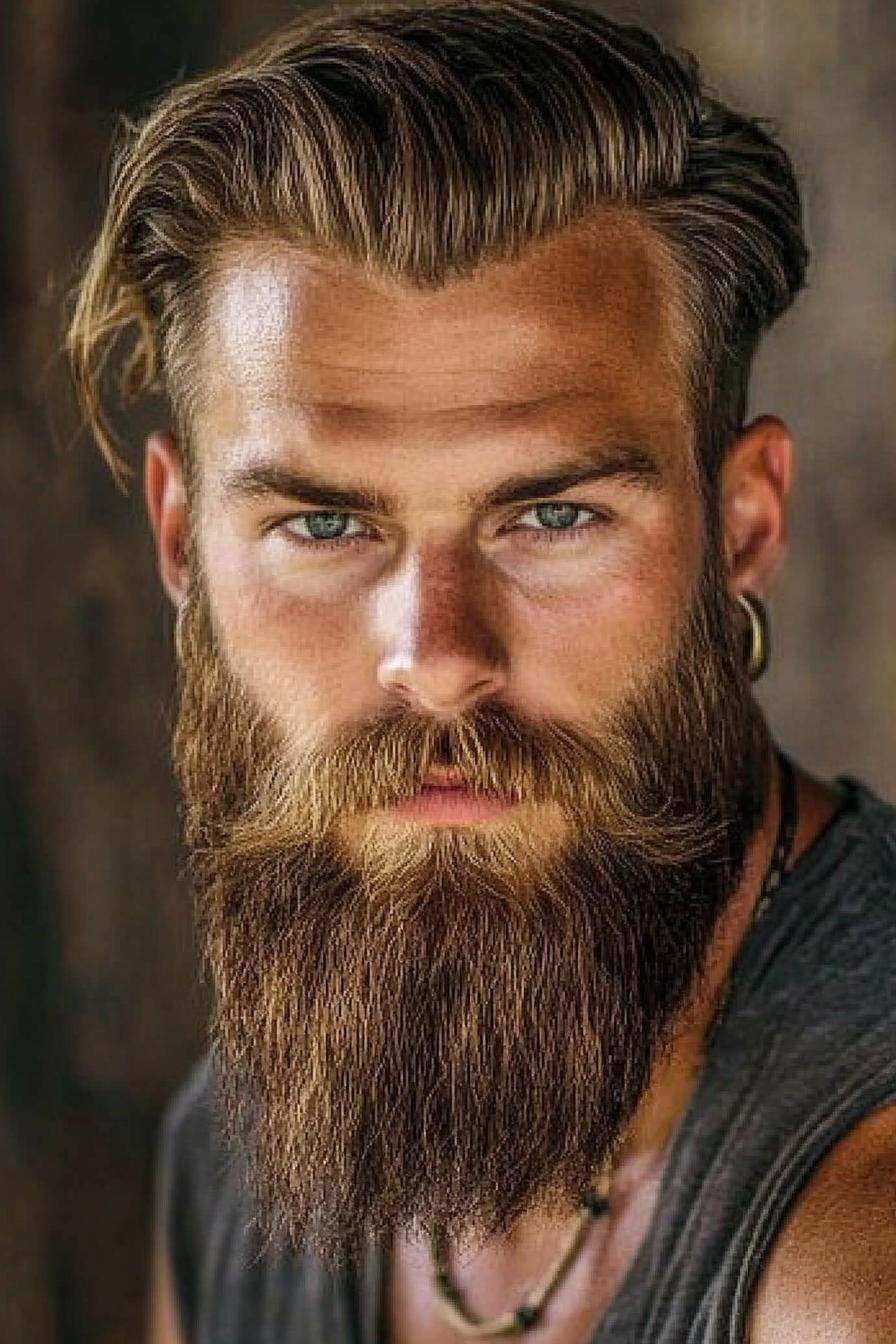 Beard and Undercut Style