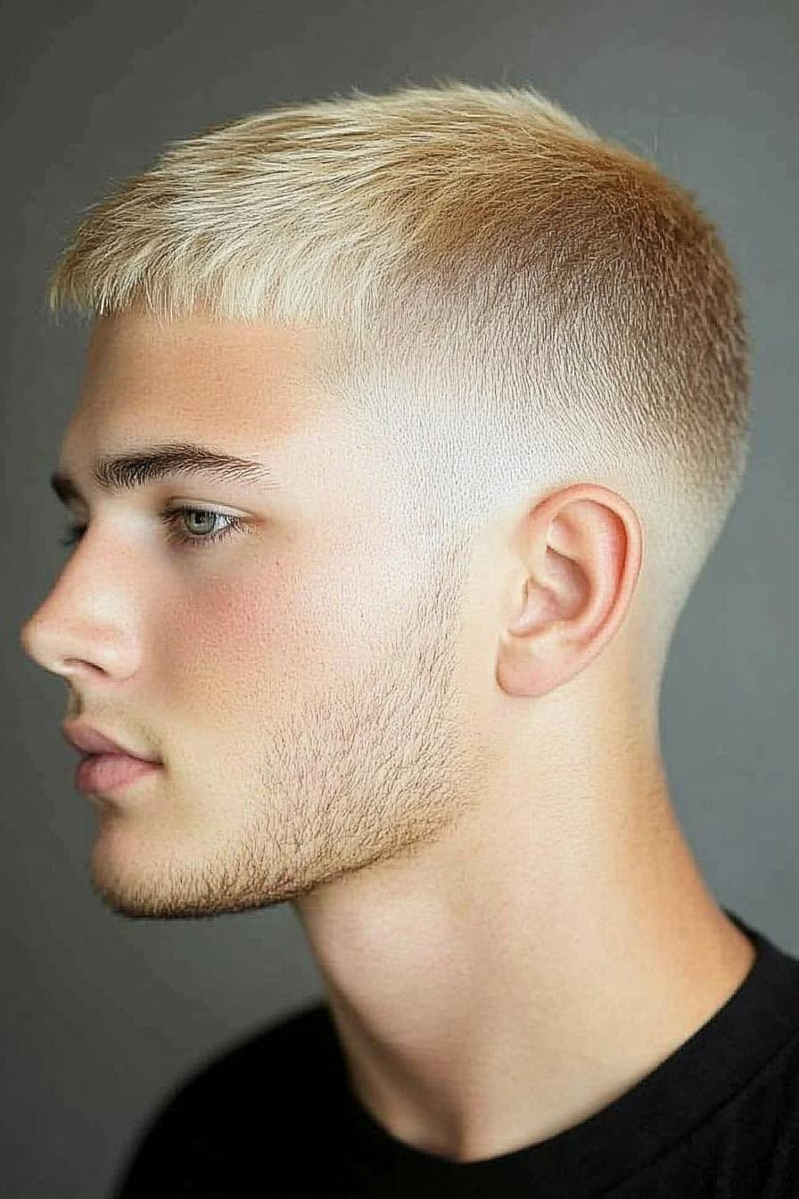 Fresh Blonde Fade Style