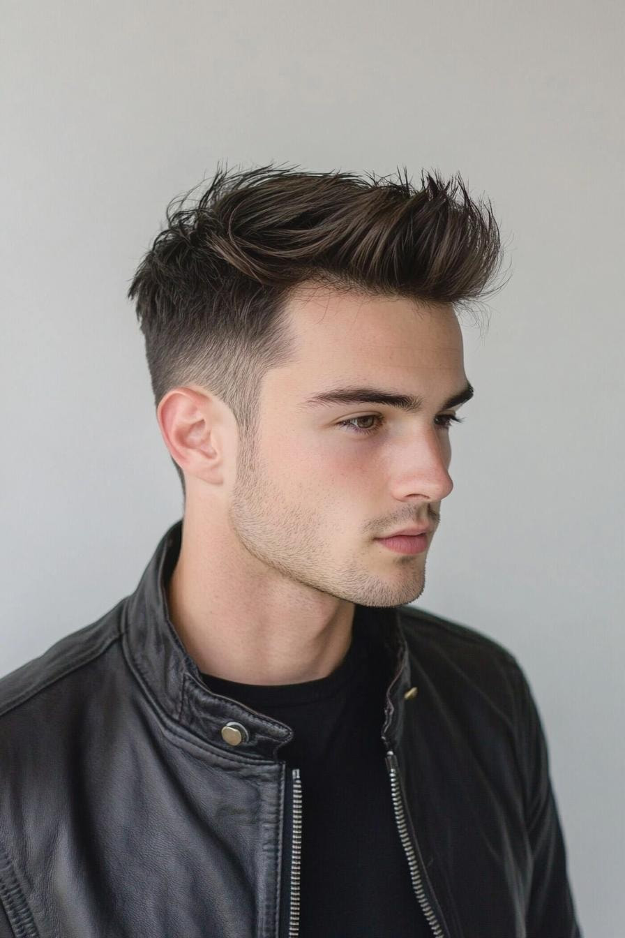 Modern Messy Quiff Style