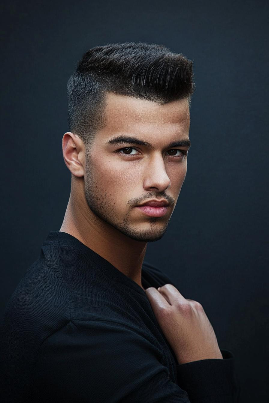 Modern Pompadour Fade Style