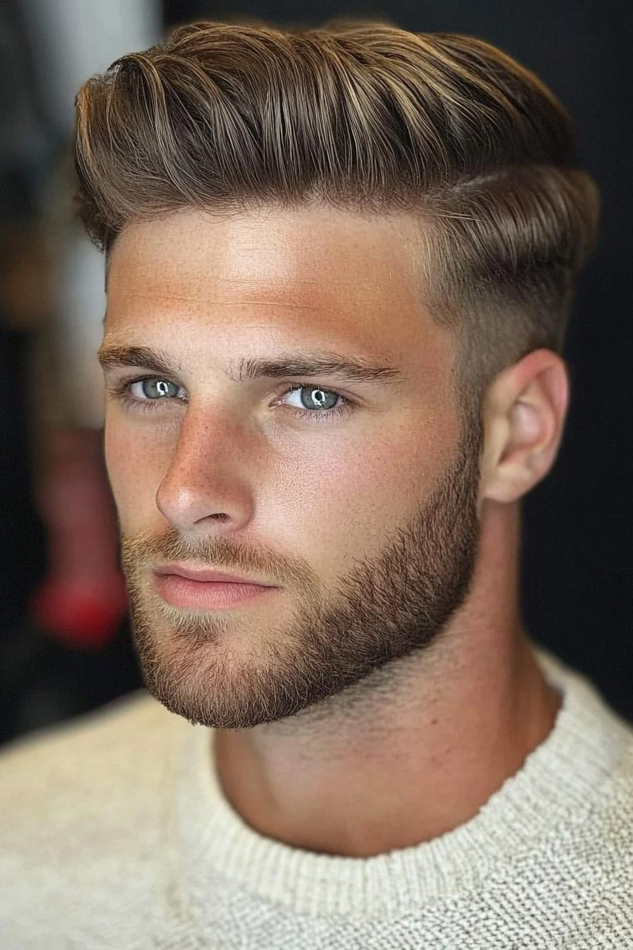 Modern Pompadour Undercut Style