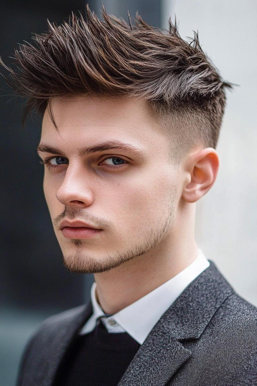 Modern Spiky Fade Style