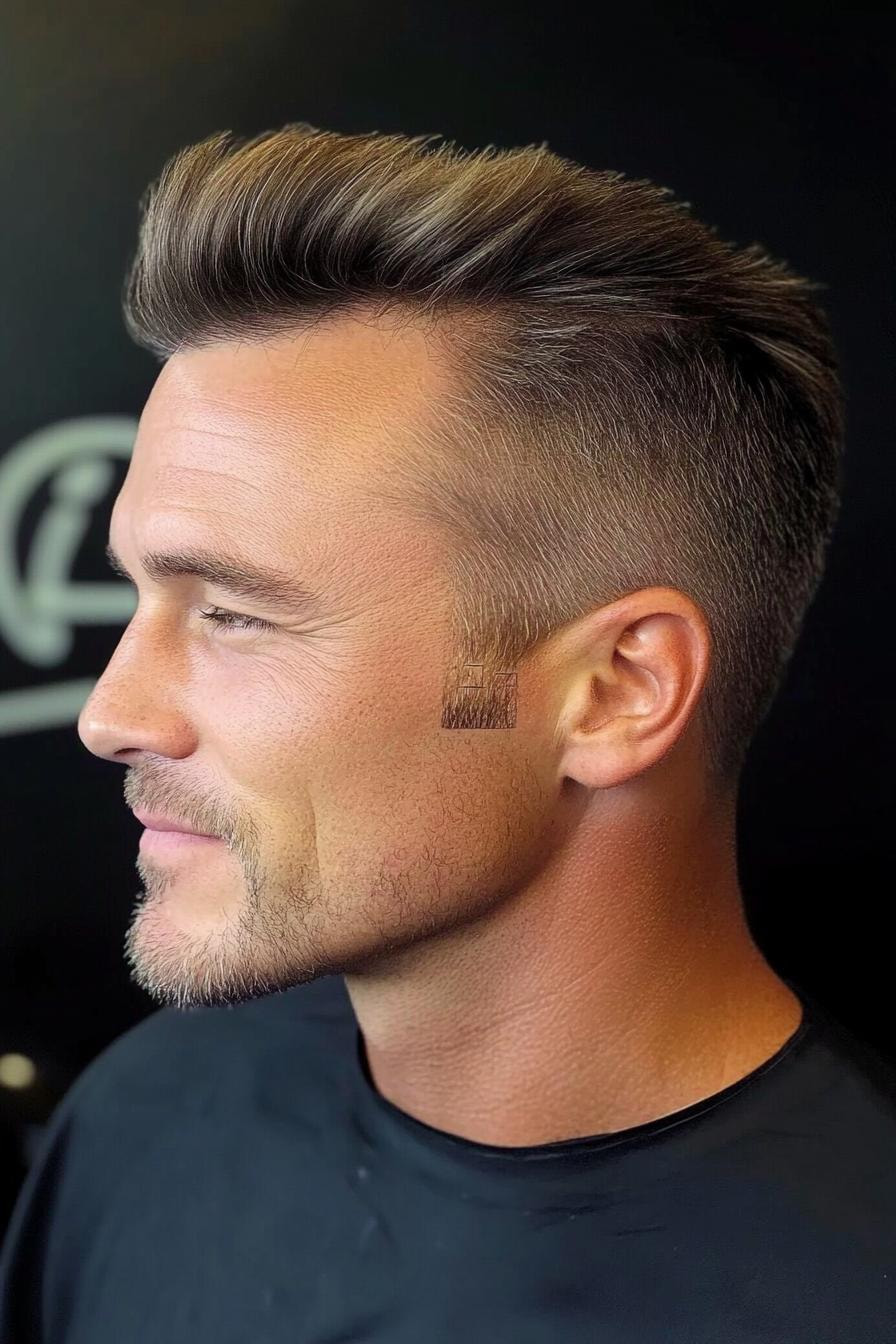 Modern Undercut Quiff Style