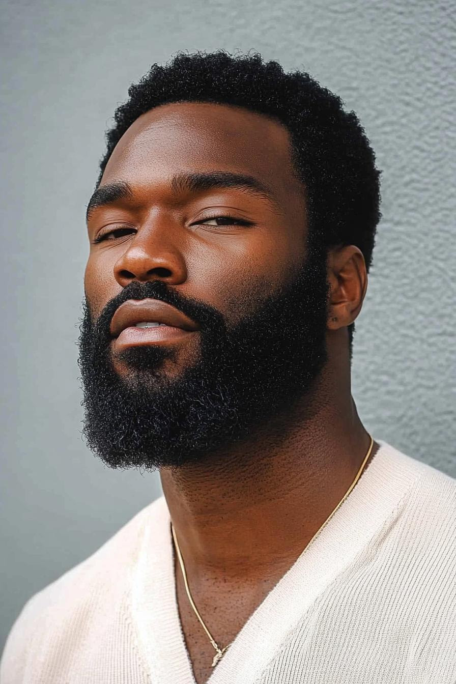 Sharp Afro and Beard