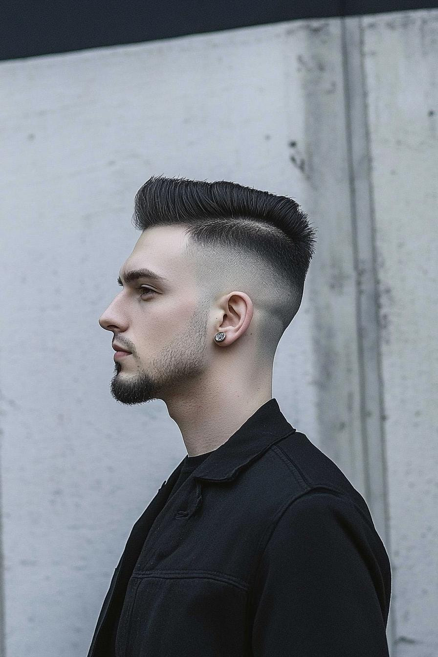 Sharp Pompadour Fresh Style