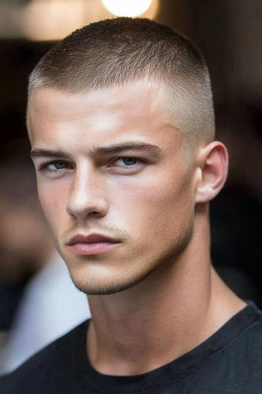 Sleek Buzz Cut Style