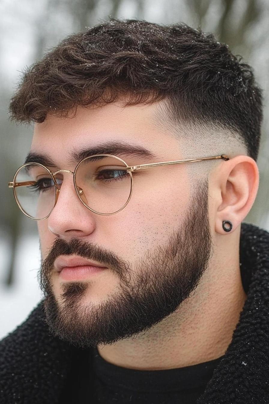 Textured Hair and Bold Beard