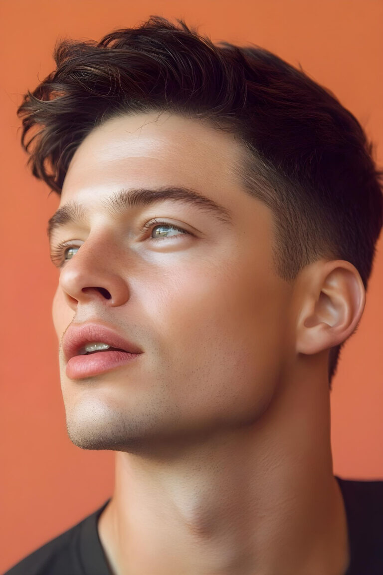 trendy quiff fresh look