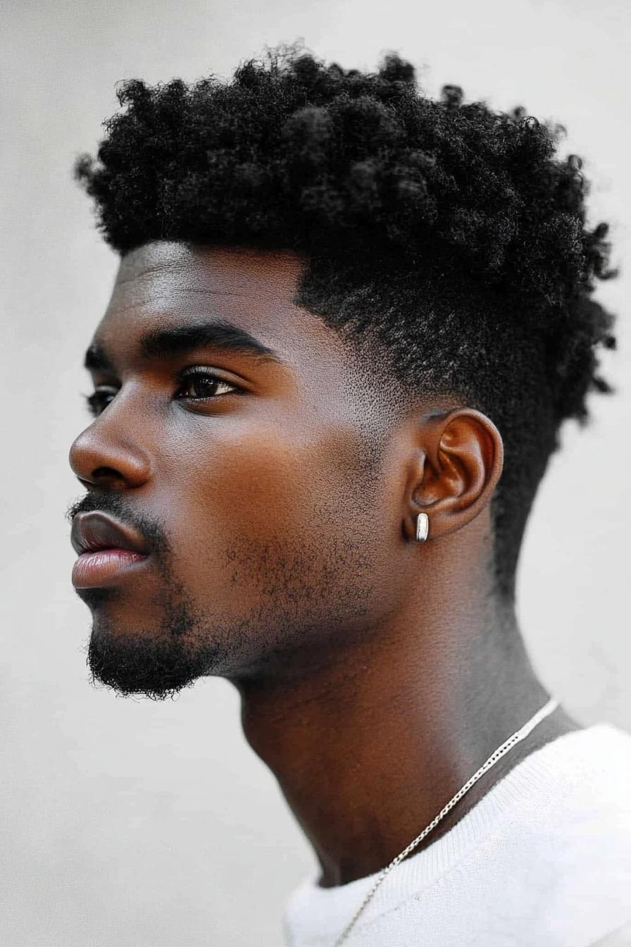 Bold Afro Fade Style