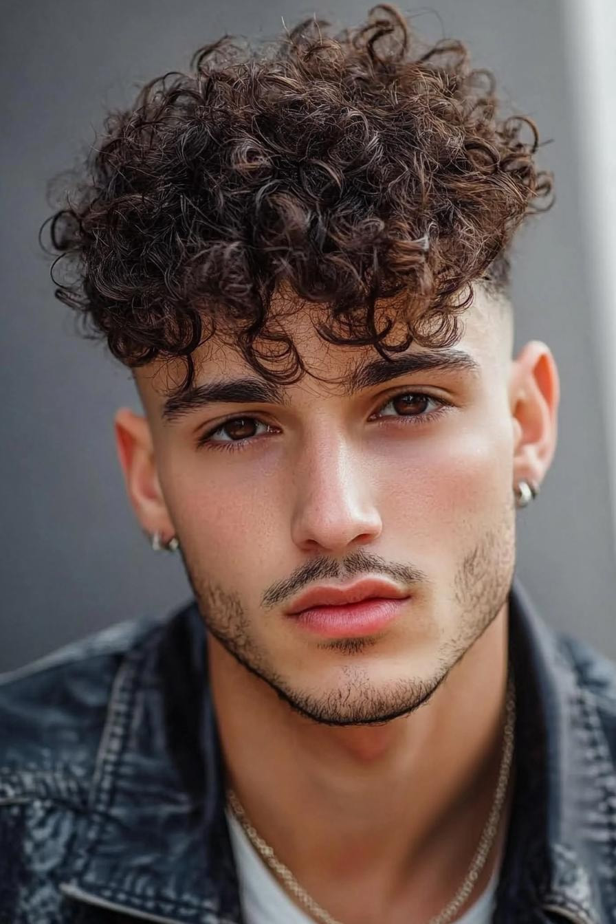 Bold Curls Fresh Fade