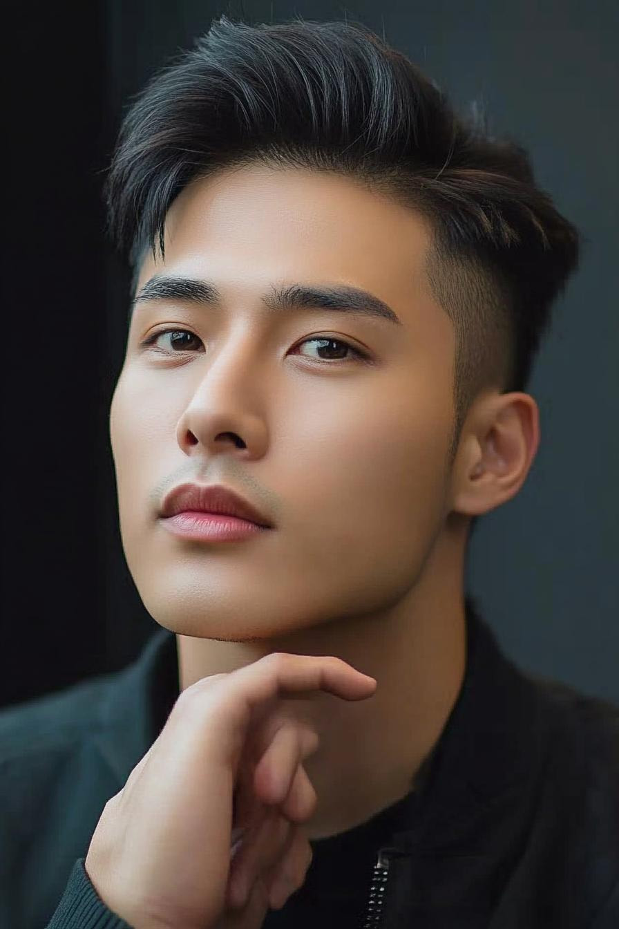 Classic Messy Undercut Style