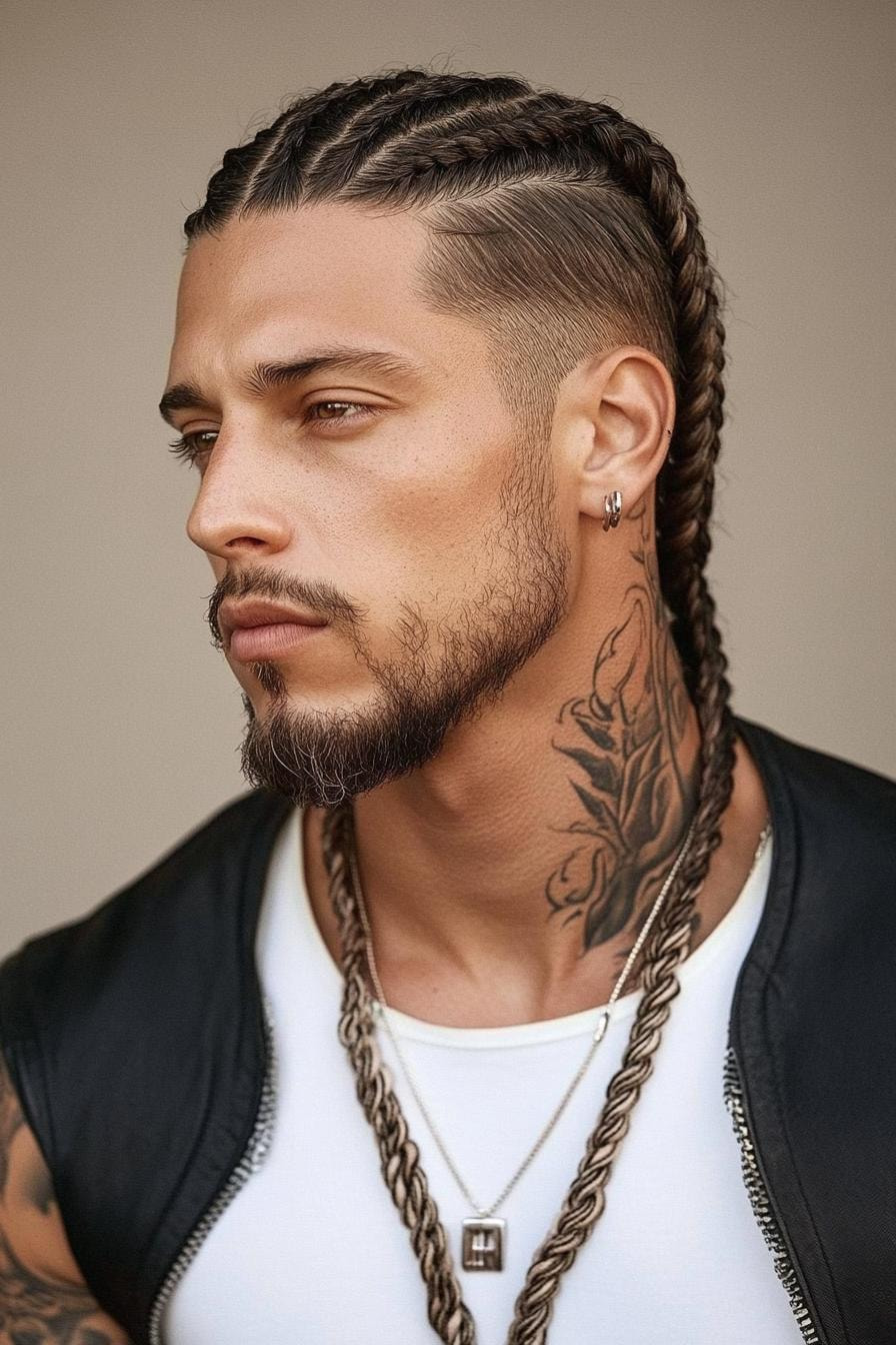 Cornrow Braids Undercut Style