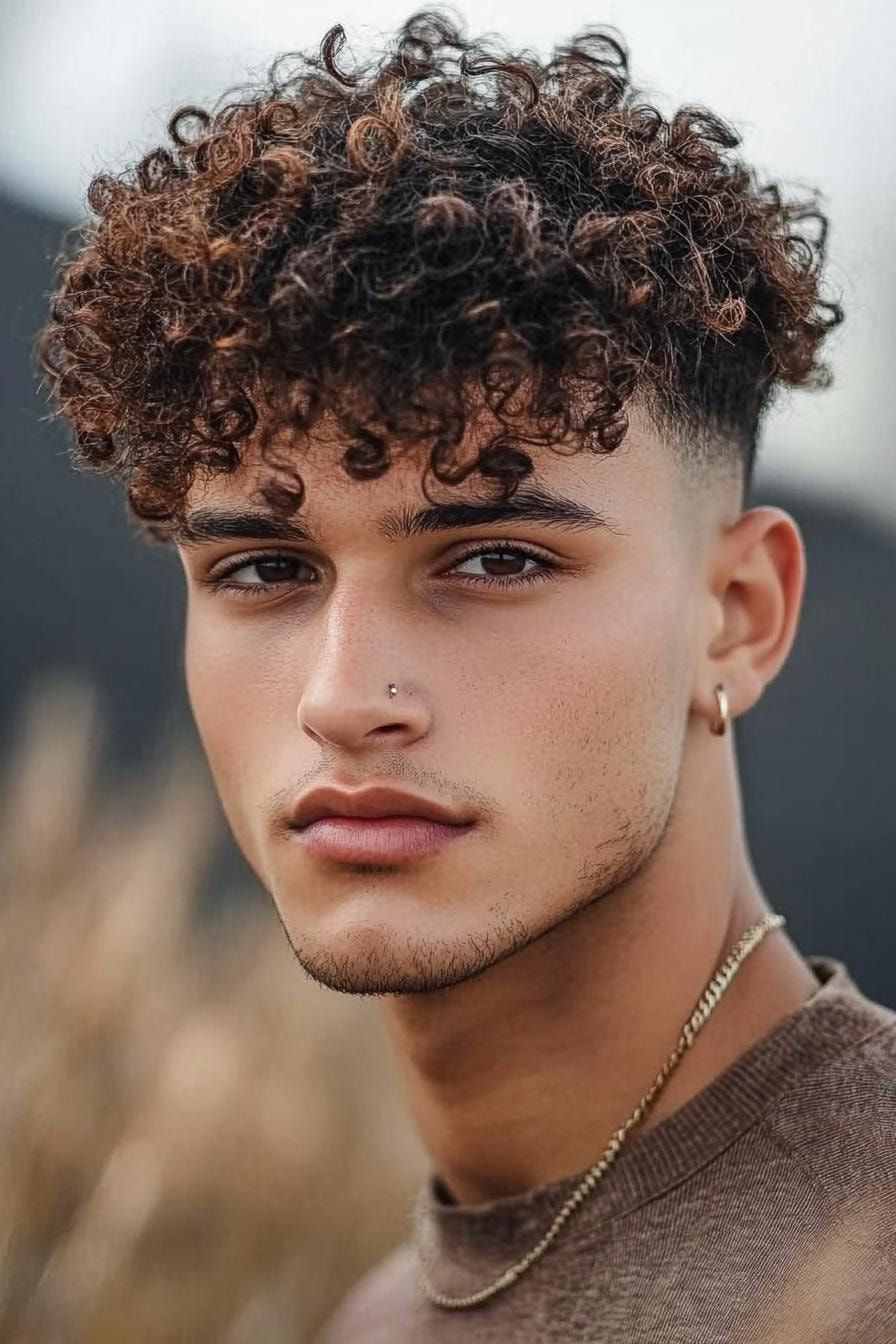 Curls and Sharp Contrast