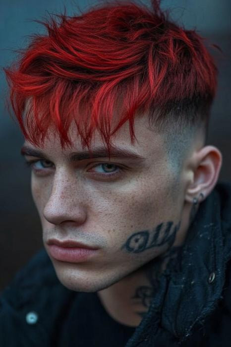 Edgy Red Punk Vibes