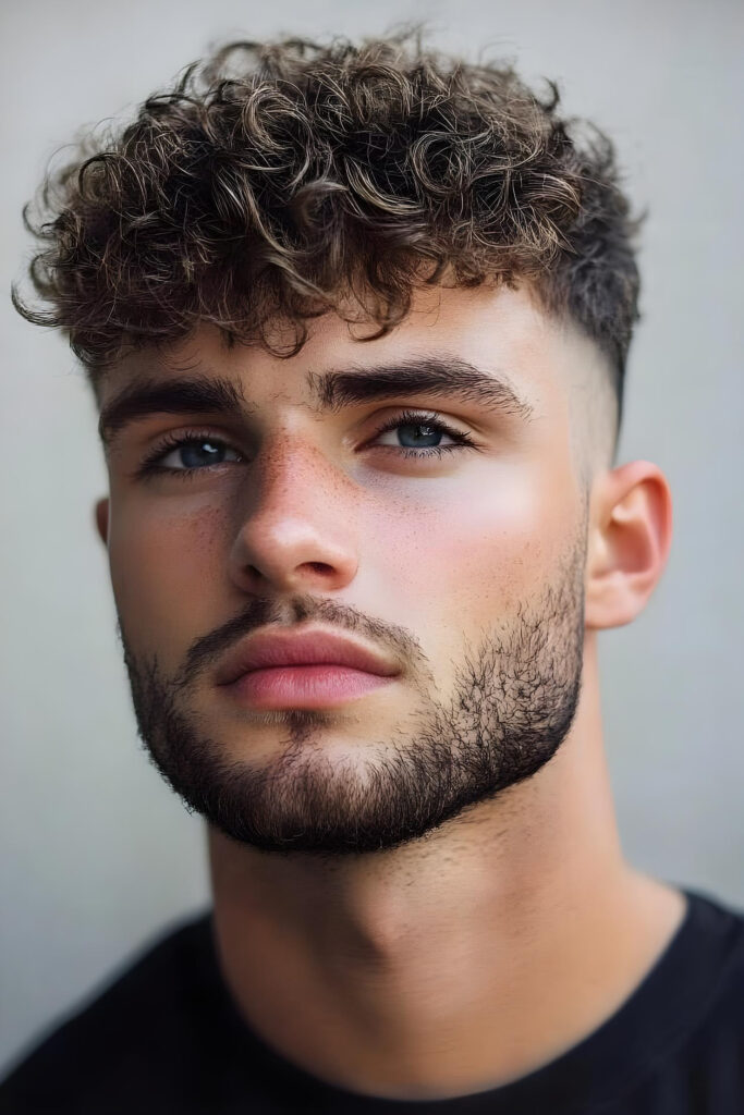 fresh textured fade style