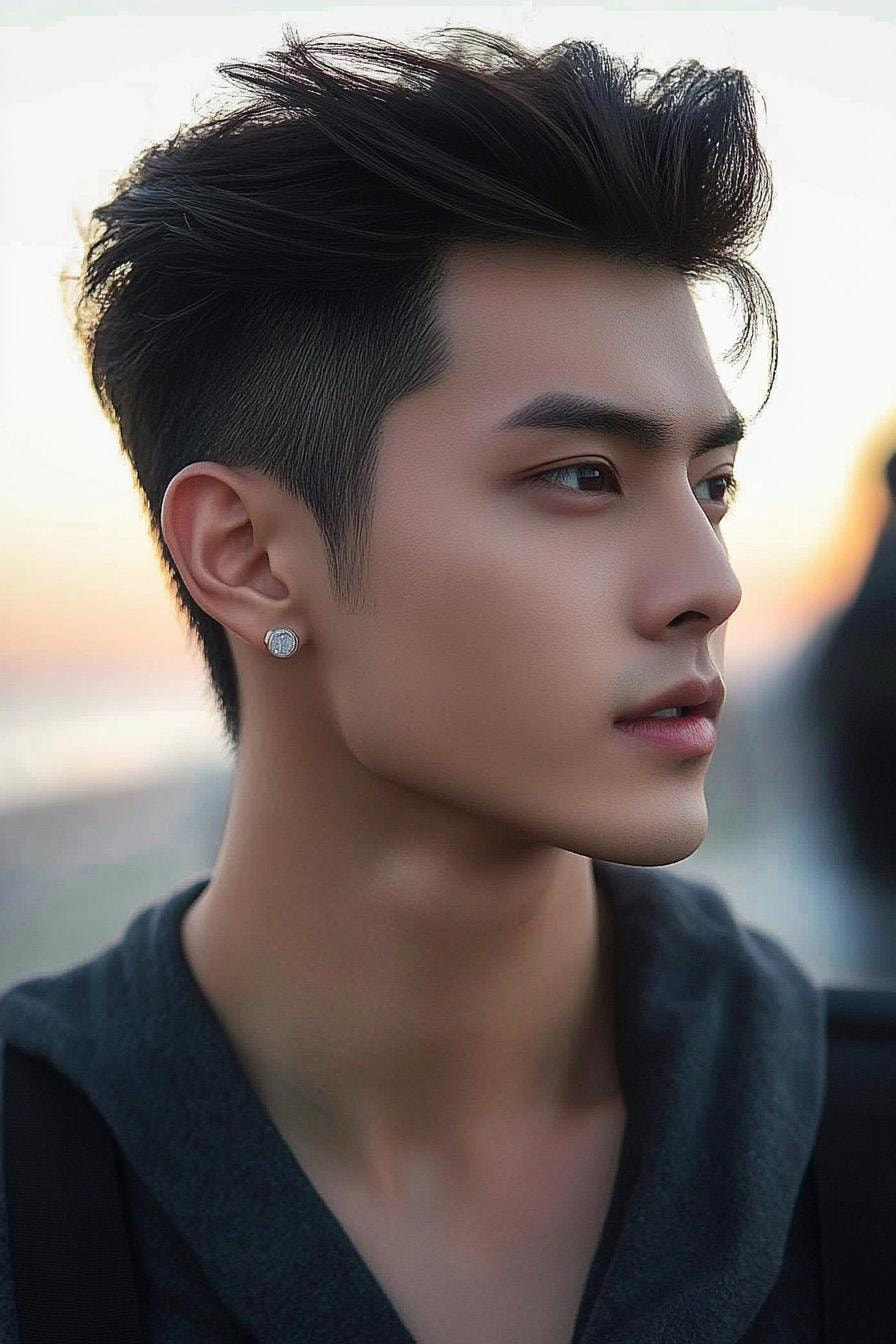 Fresh Undercut Swept Back