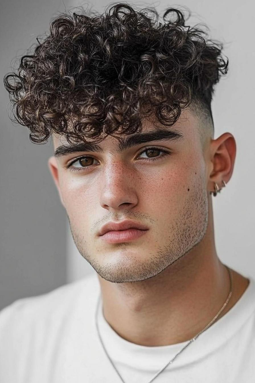 Fresh Voluminous Curls Fade