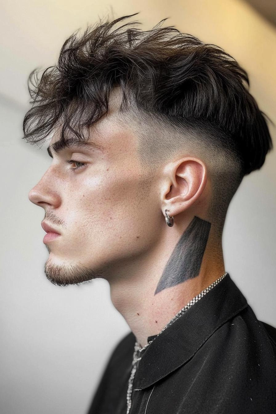 Modern Messy Undercut Style