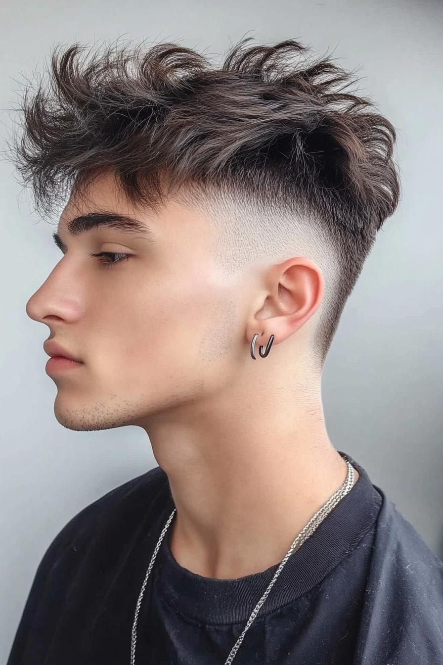 Modern Tousled Fade Style