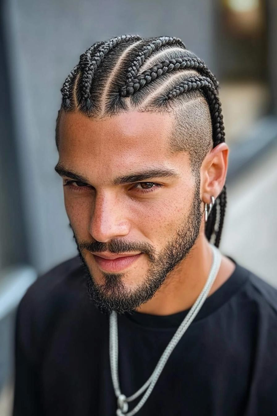 Sharp Cornrow Statement Style