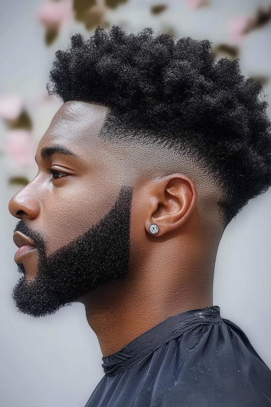 Sharp Fade Textured Afro