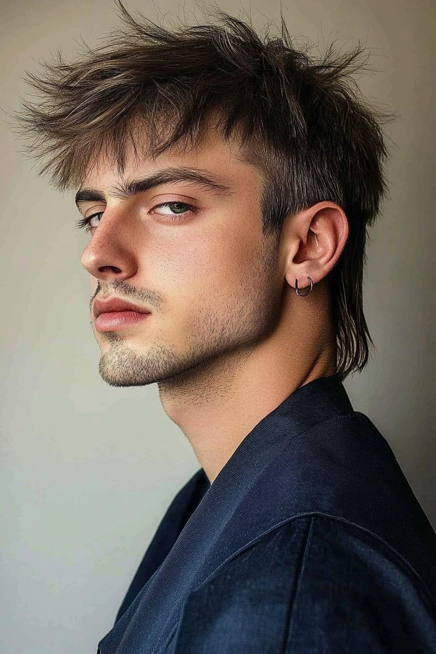 Spiky Style Modern Mullet