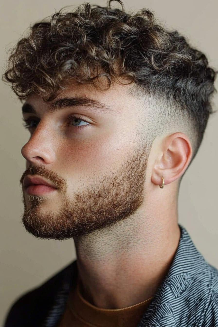 Textured Curls Modern Fade